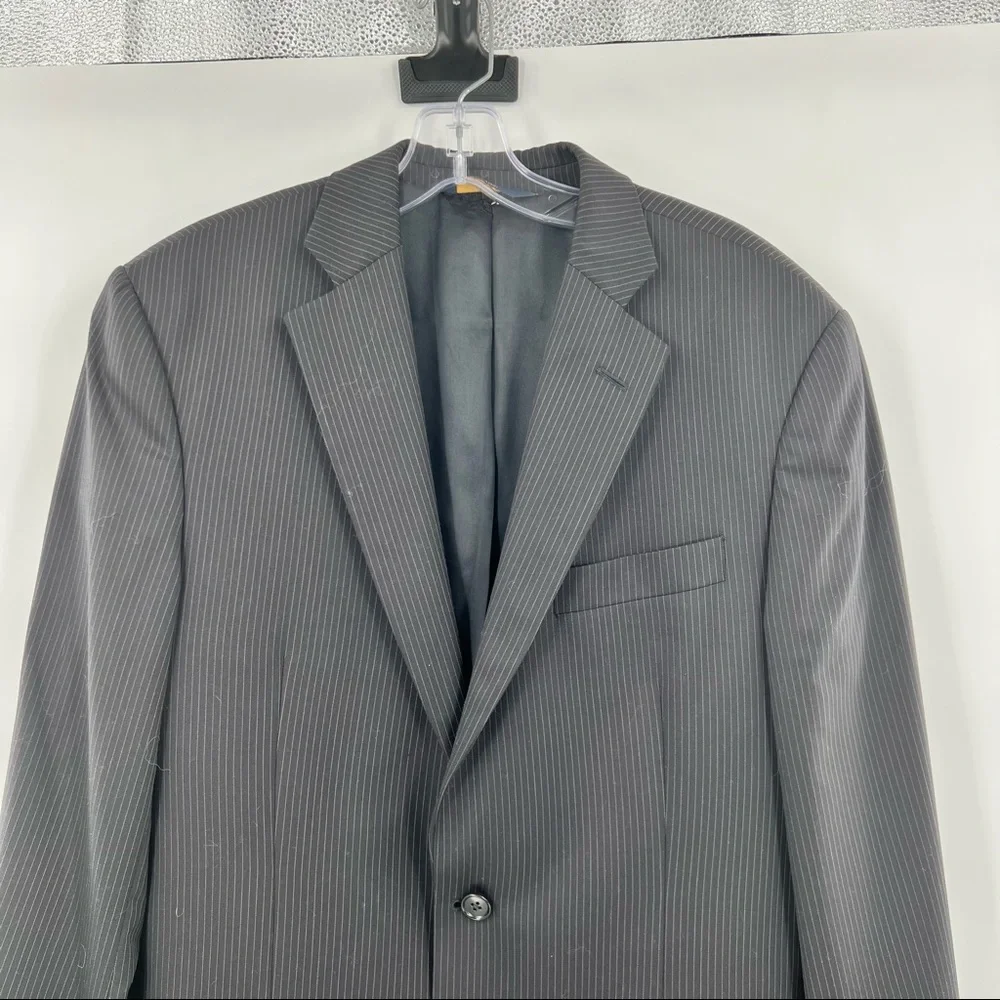 Brooks Brothers blue pin striped suit jacket blazer size 40R